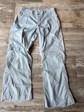 BDG Cargo Baggy Wide Leg Pants Light Green Y2K Women’s Small